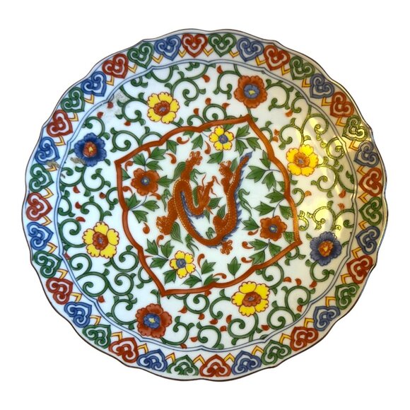 Late 20th Century OMC Japan Chinoiserie Plate - Picture 7 of 7